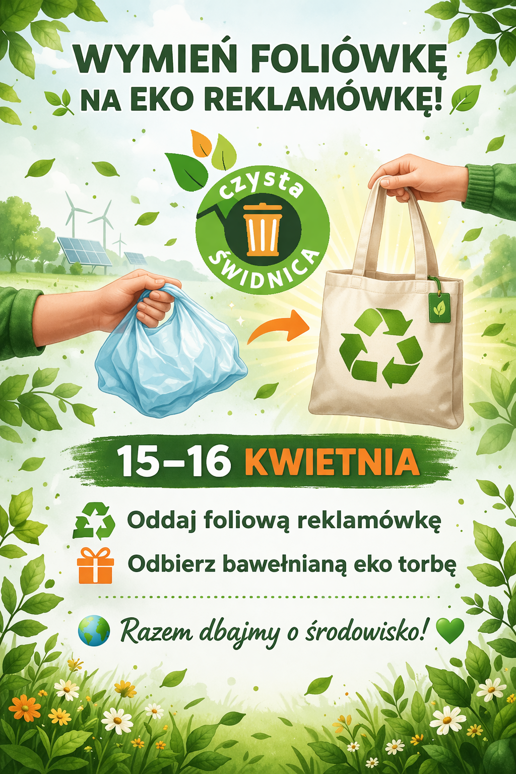 WYMIEŃ FOLIÓWKĘ NA EKO REKLAMÓWKĘ