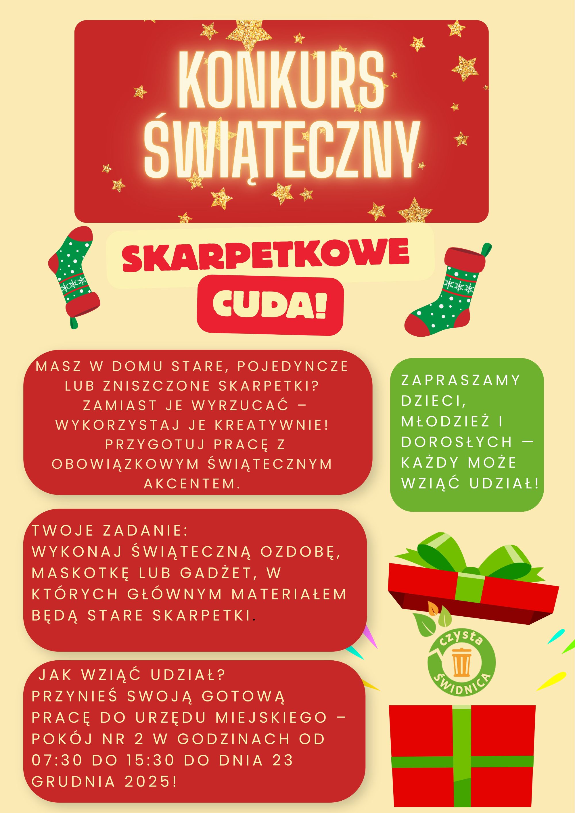 Konkurs Świąteczny "Skarpetkowe Cuda"