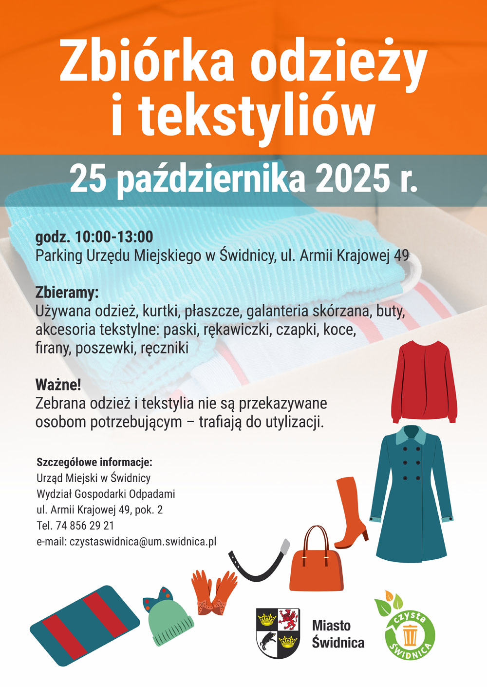 ZBIÓRKA ODZIEŻY I TEKSTYLIÓW 25 PAŹDZIERNIKA 2025