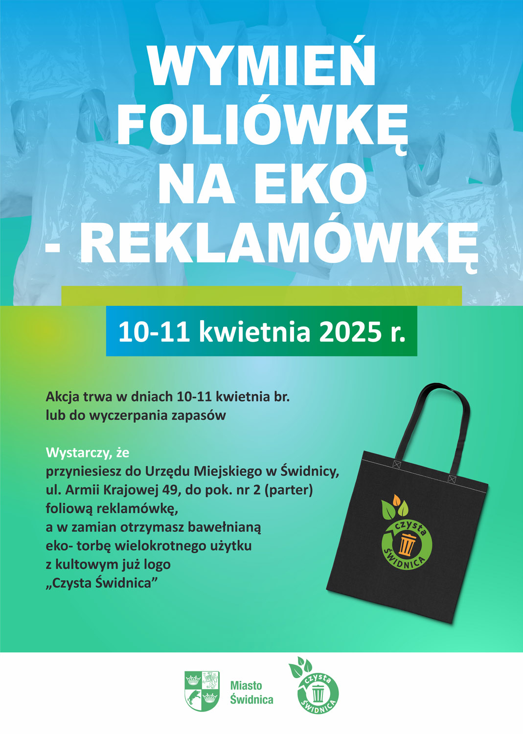 WYMIEŃ FOLIÓWKĘ NA EKO REKLAMÓWKĘ