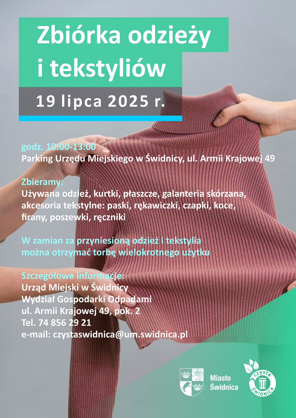 ZBIÓRKA ODZIEŻY I TEKSTYLIÓW 19 LIPCA 2025