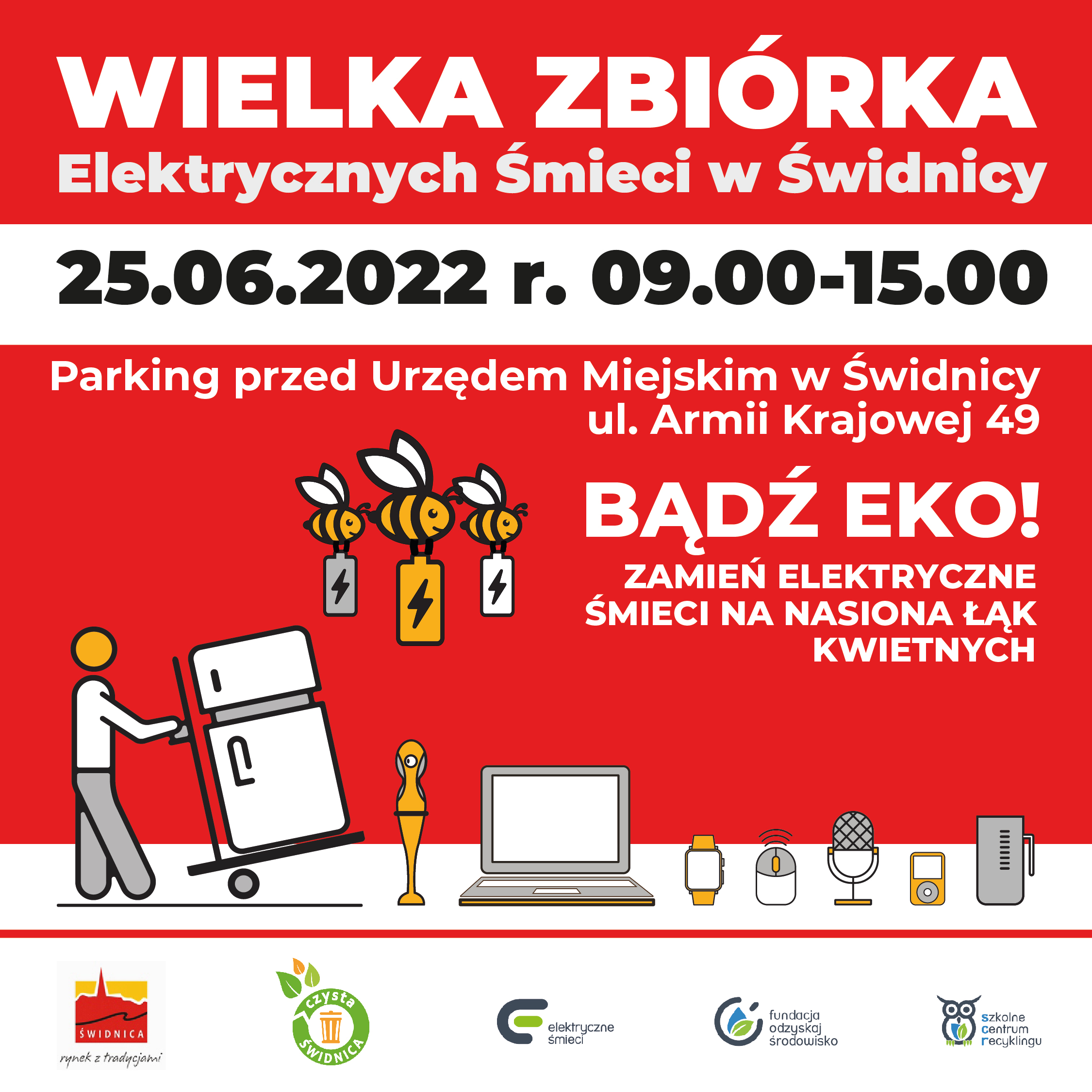 ZBIÓRKA ELEKTROŚMIECI 25 CZERWCA 2022 R.